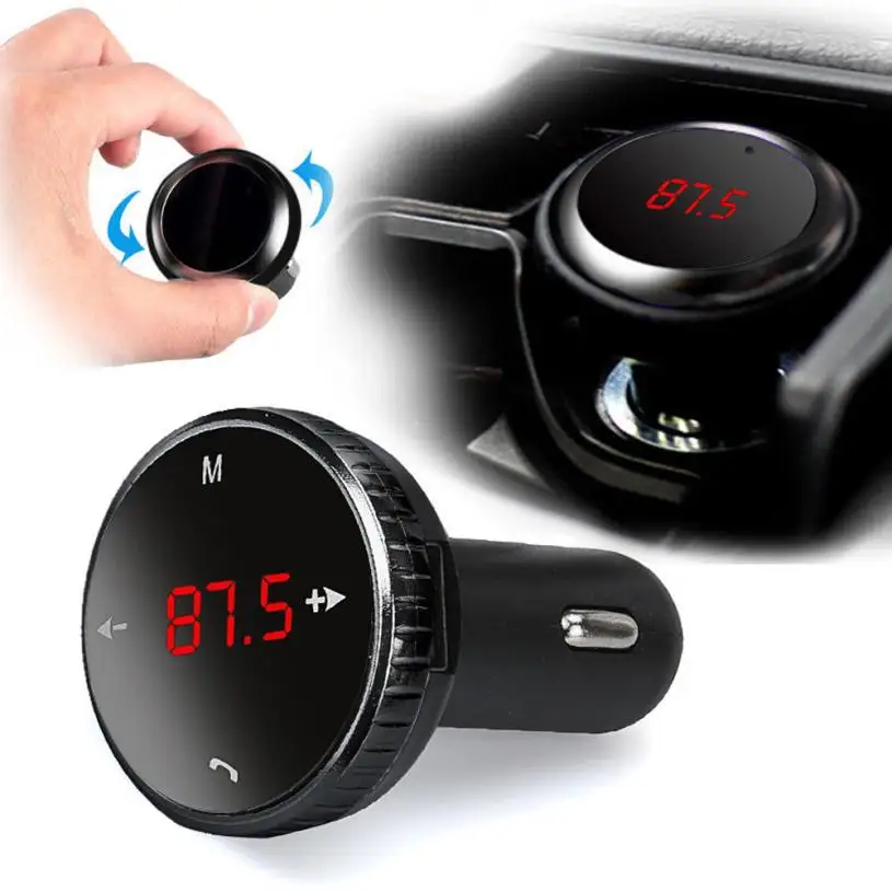 Беспроводной Bluetooth LCD FM передатчик модулятор Автомобильный комплект MP3 плеер SD