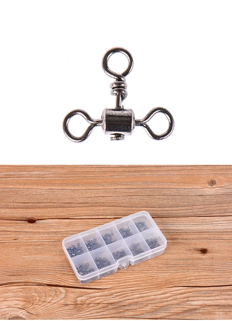 100pcs Leo Fishing Connector 27820 Three Fork Balance Accessories Pesca American Ring Lure Iron Nickel Plating | Спорт и развлечения