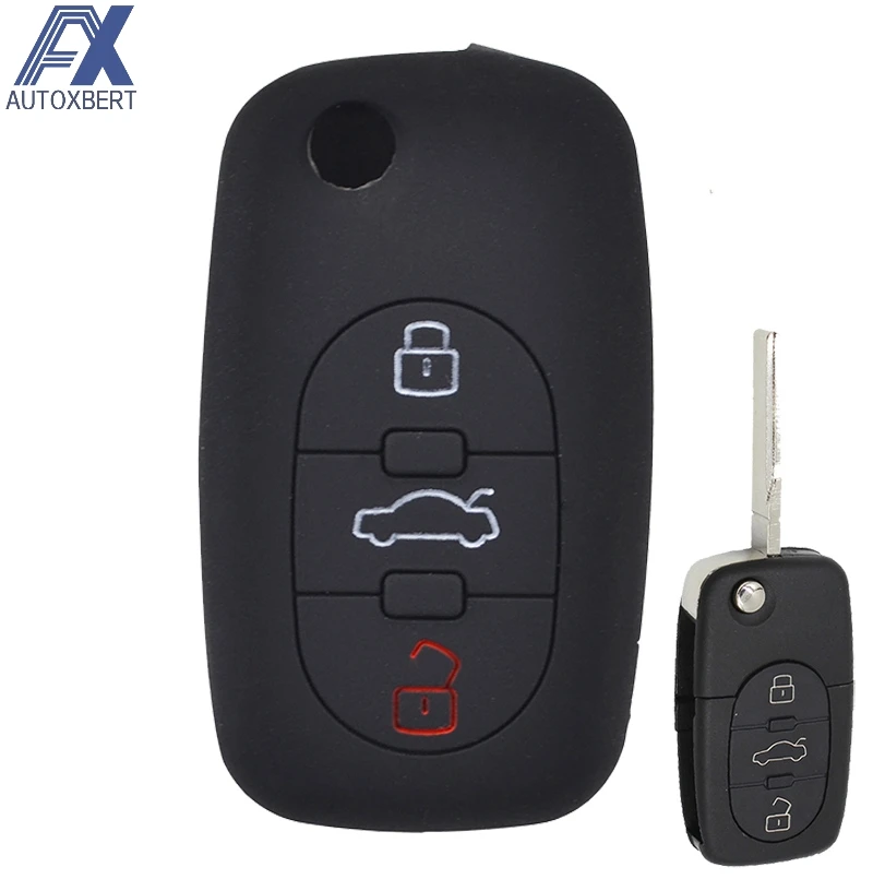 Чехол для Audi A2 A3 S3 A4 S4 RS4 A6 S6 A8 S8 TT дорожный 1997 2006|car key case cover|fob coversilicone fob cover |