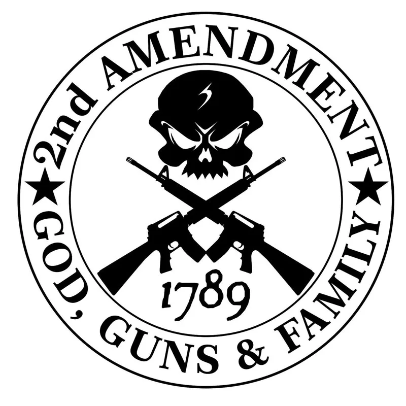 Виниловые декоративные строительные элементы серии GOD GUNS черные/серебряные 14 см