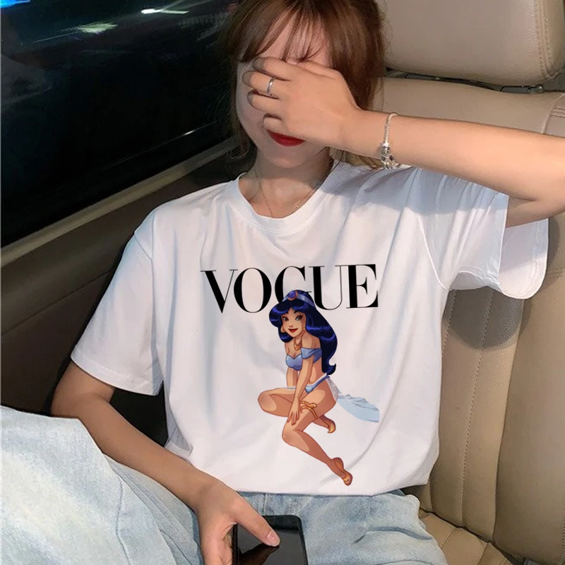 Vogue Princess футболка Женская Harajuku Ullzang графическая футболка Забавный мультфильм 90s футболка эстетический корейский стиль Топ Тройники женские