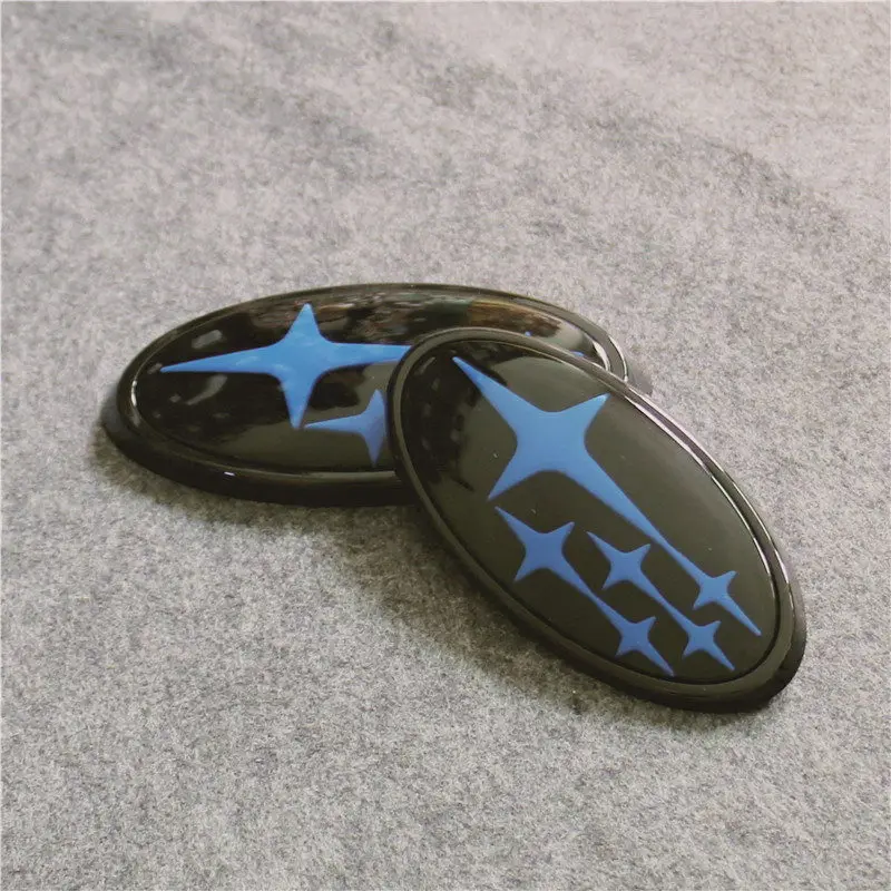 Acrylic 2 piece Мате птицы Subaru модифицированный логотип лес человеческий Лев XV Impreza WRX STI BRZ акриловое углеродное волокно до и после стандарта - Цвет: Acrylic 2 piece