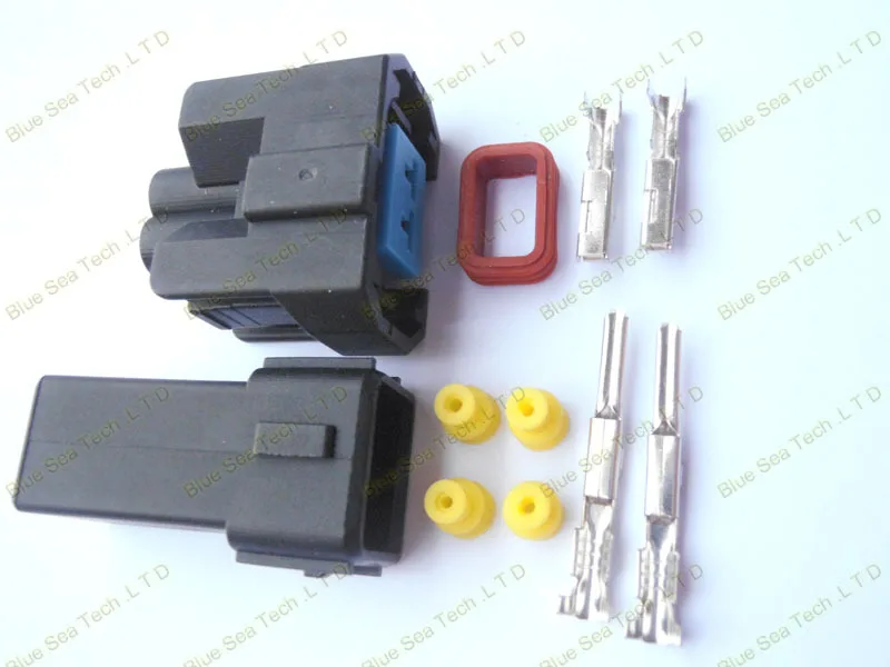 Образец 2 комплекта 2Pin Штепсель для масляной форсунки/соединителя сопло