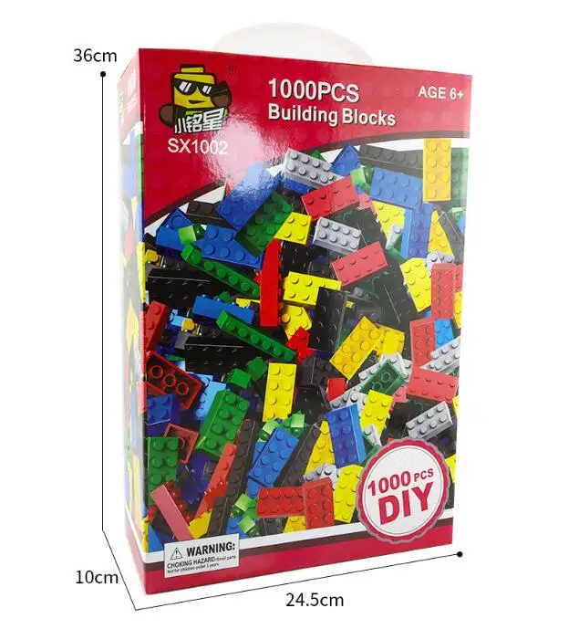 1000 шт. детский Конструктор LEGO сделай сам|Блочные конструкторы| |