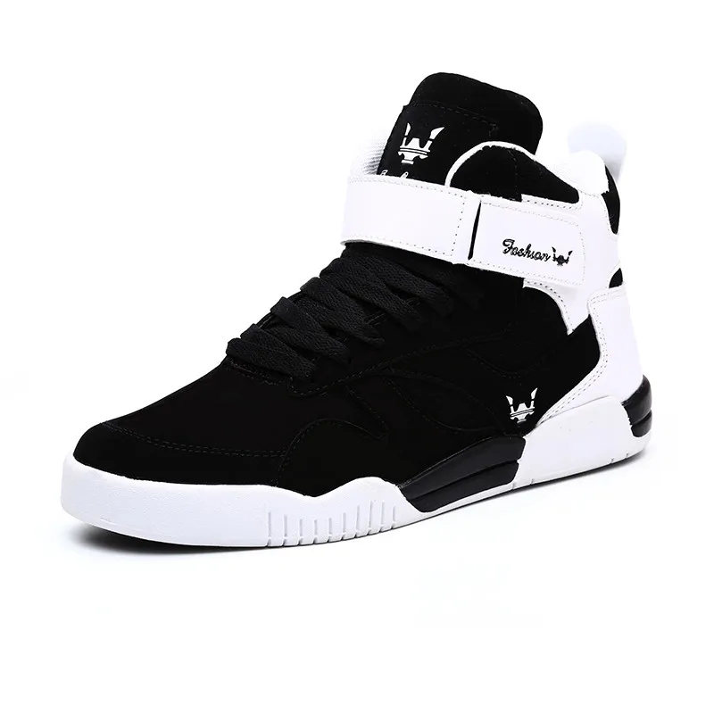 2019 Mens Casual Flat Sneakers Large Size 39-46 Shoes Footwear Black White High Top for Men Walking | Обувь