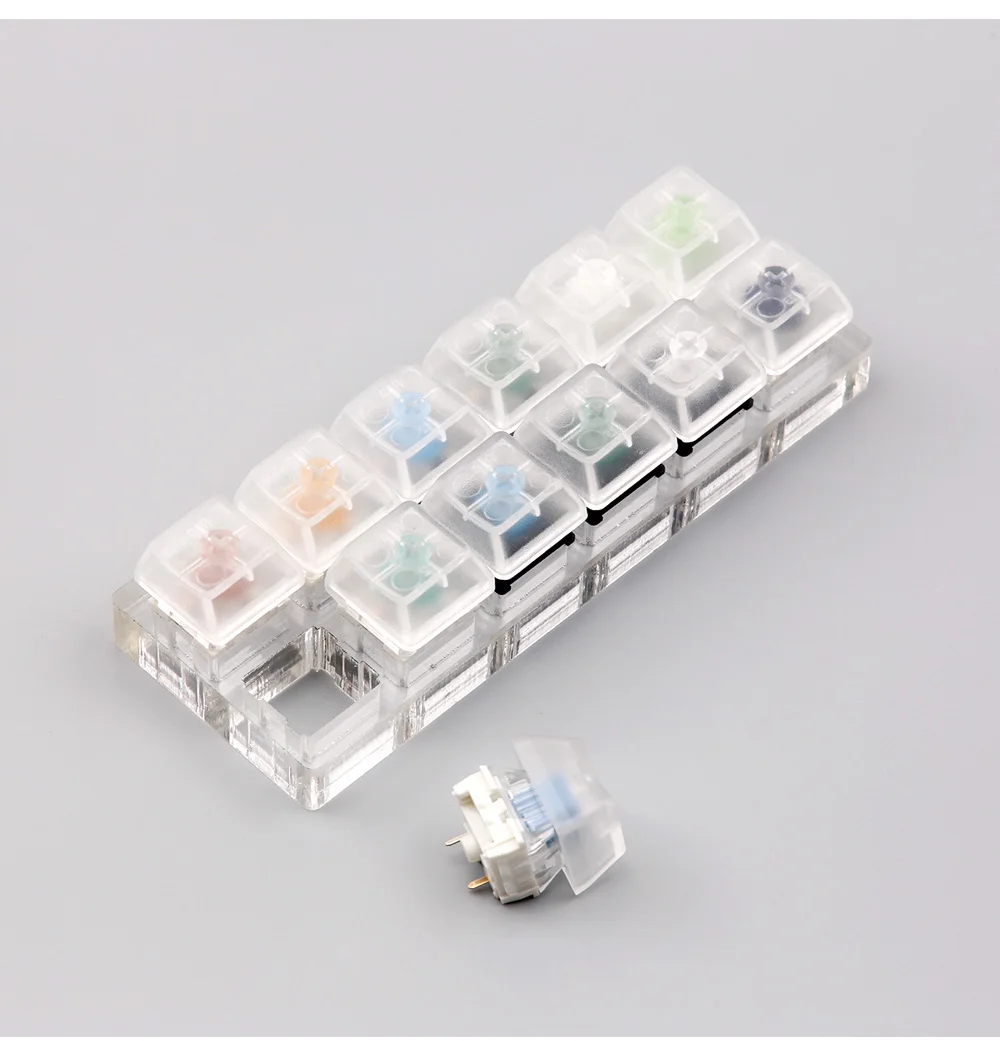 Clicky линейный тактильный переключатель тестер cherry zealio gateron коробка переключатель тестер с прозрачной клавишей