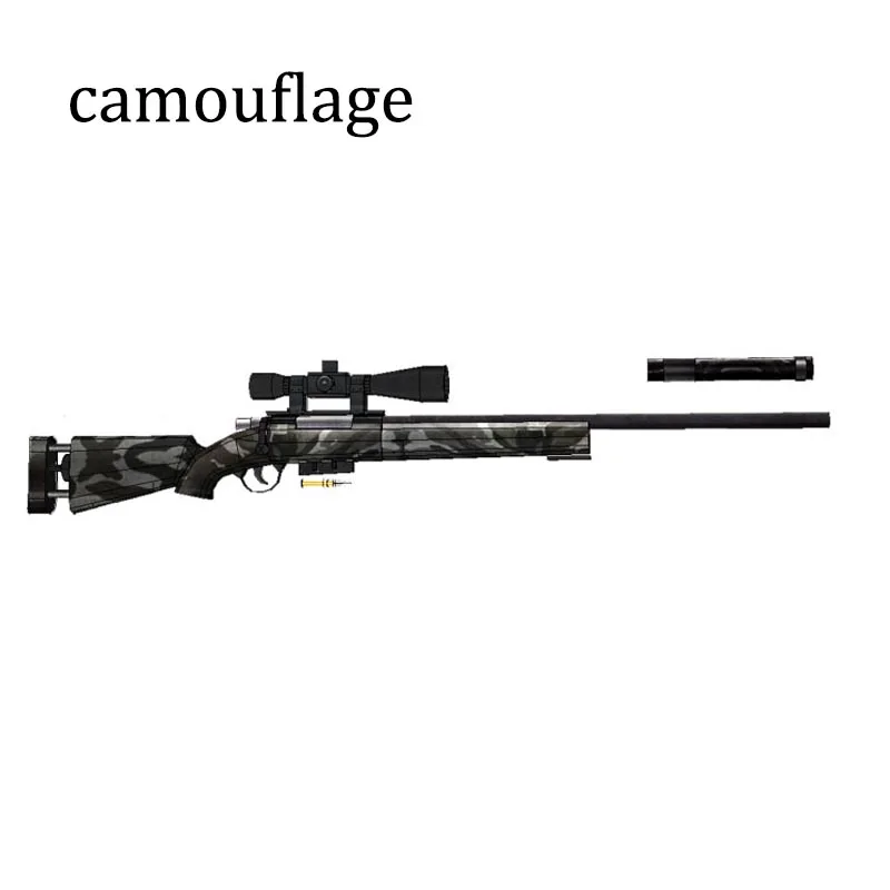 Camouflage 120 см M24 снайперская винтовка 1:1 3D бумажная модель оружия DIY бумажная игрушка для косплея орнамент - Цвет: Camouflage