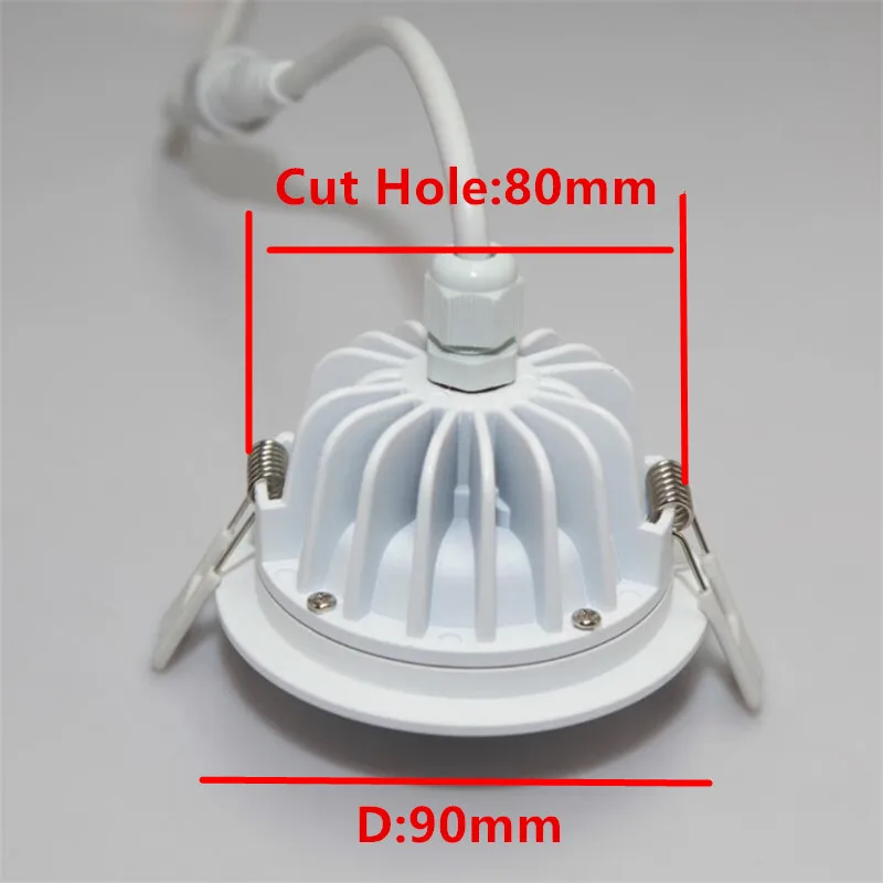 Водонепроницаемые светодиодные потолочные светильники 15 Вт IP65 230 В переменного