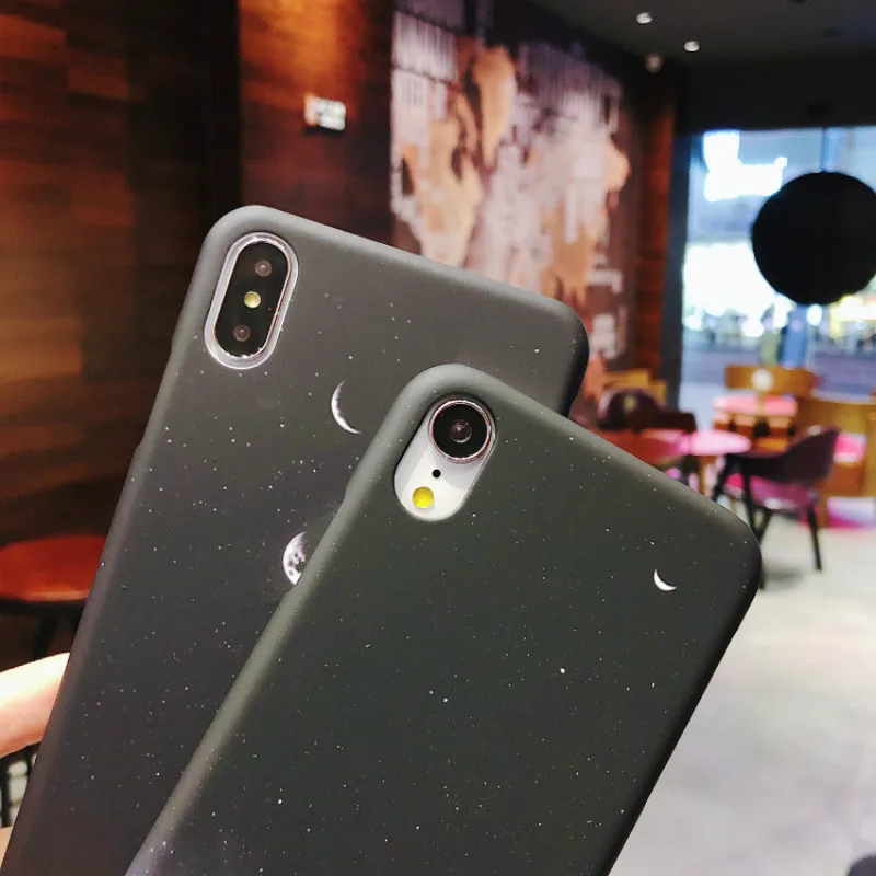 POBLU Ретро звездное небо Луна вулканических чехол для iPhone XS Max X XR 8 7 6s плюс задняя