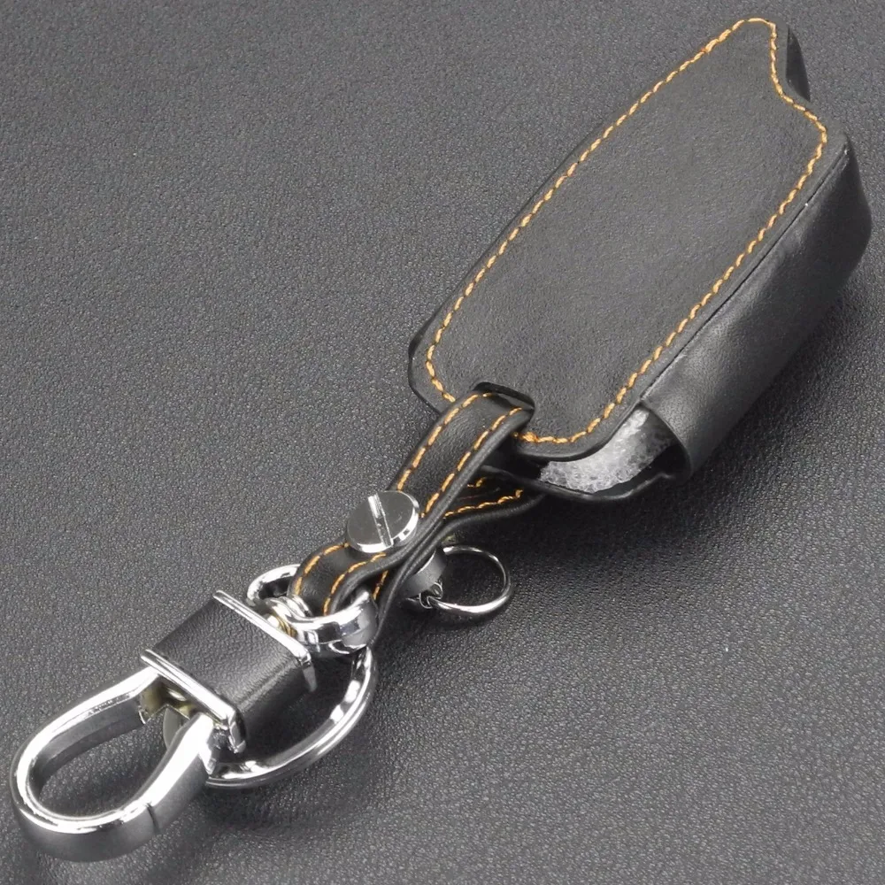 Кожаный чехол-цепочка для ключей с пультом дистанционного управления 5 кнопок