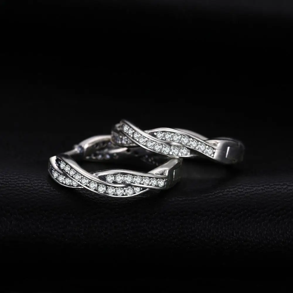 Jewelrypalace стерлингового серебра 925 серьги фианит бесконечность любви вмешался