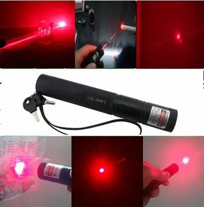 Красная лазерная указка 301 Мощный регулируемый фокус Сжигание спички лазерные