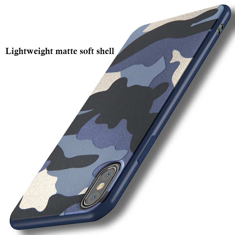 Showkoo ТПУ Мягкий камуфляжная Защитная крышка Desert camouflage Телефон чехол для iPhone 6 6s 7 8 X