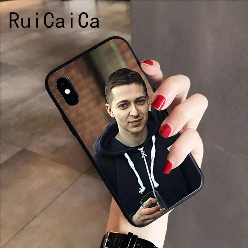 RuiCaiCa русский Рэппер Oxxxymiron DIY печать рисунок чехол для телефона iPhone 5 5Sx 6 7 7plus 8 8Plus X