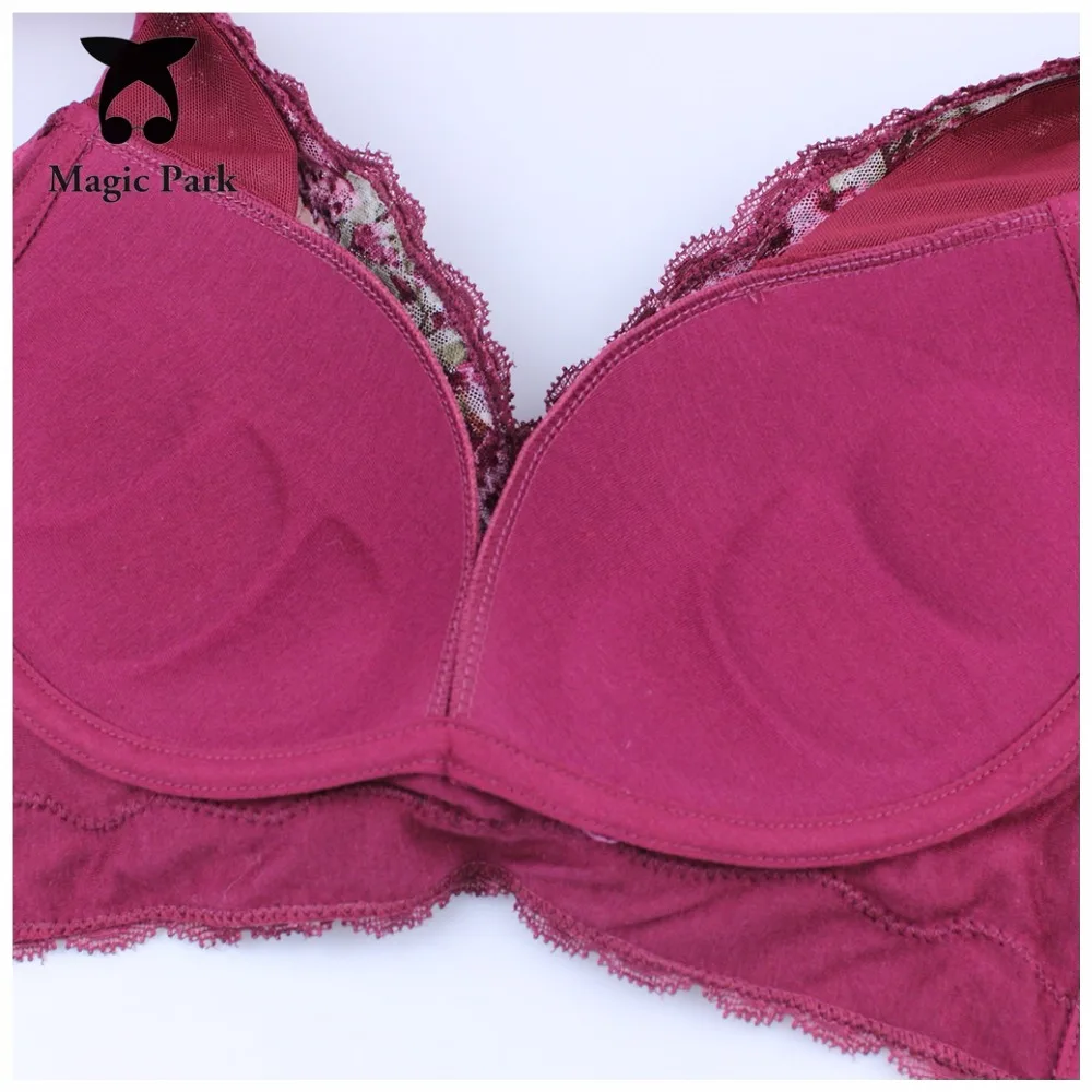 Magicpark 34/75-44/100BCD bralette бюстгальтер push up с глубоким v-образным вырезом топ-Бюстгальтер