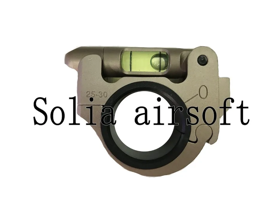 

Tactical Rifle Scope Mount Sights for 25.4/30mm Tubes Movable Bubble Spirit Level Hunting Black/DE