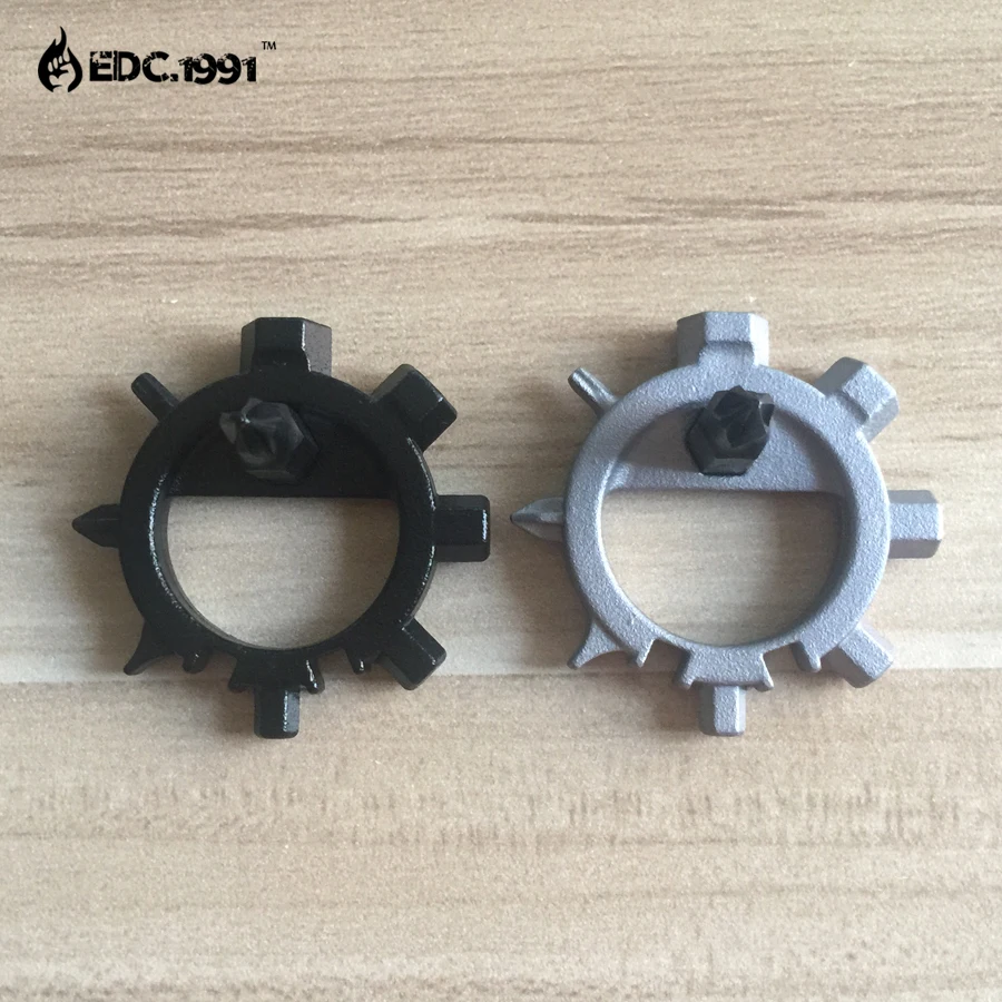 Multi function stainless steel EDC toos 12 screwdriver key ring bottle opener bicycle adjust tools | Спорт и развлечения