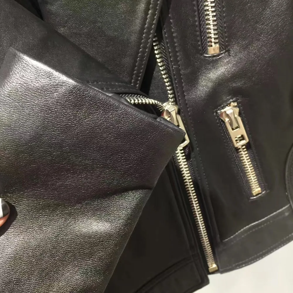 Женская кожаная куртка из натуральной овечьей кожи | одежда