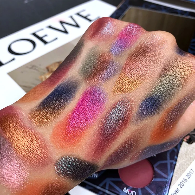 Палитра теней для век 16 цветов мерцающие матовые тени палитра с блестящими