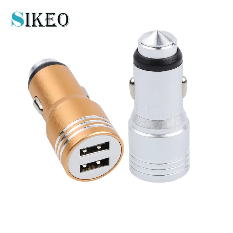 Автомобильное зарядное устройство Sikeo Mini 2 USB универсальный адаптер для зарядного