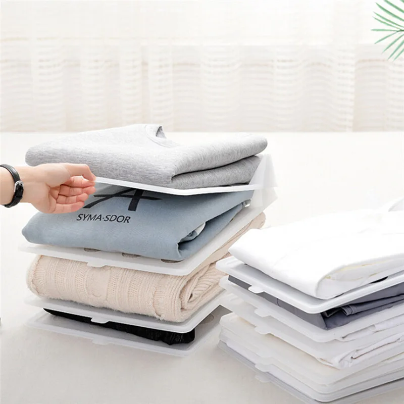 5 Pc Creative Fast Shirt Folder Travel Backpack T-shirt Document Home Closet Organizer Clothes Fold Board Clothing Organization