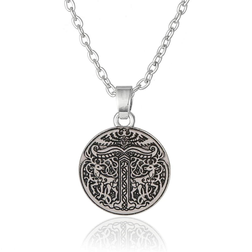 Амулет в виде рыболовного крючка с животным оленем и орлом подвески винтажном