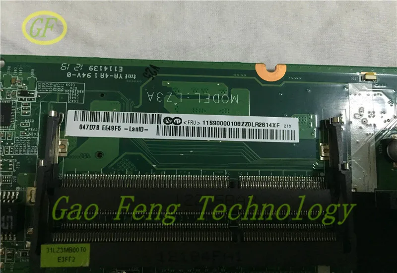 Материнская плата для ноутбука DAKL3AMB8E0 LENOVO Z580 DDR3 неинтегрированная N13P GL A1 графика