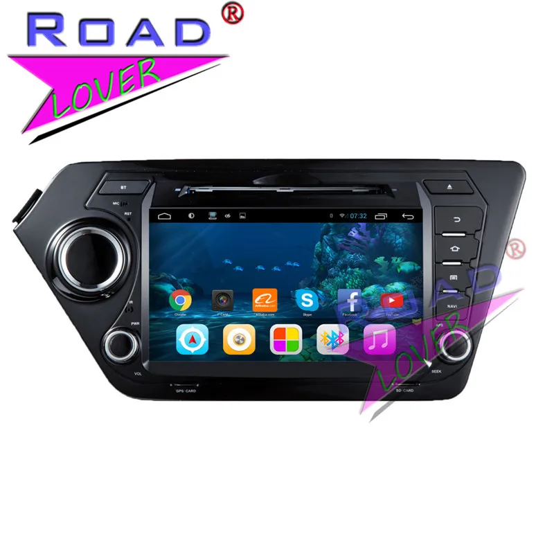 Автомобильный DVD плеер TOPNAVI 2 Гб + 32 ГБ четыре ядра Android 6 0 для KIA K2/RIO 2011 2012 стерео GPS