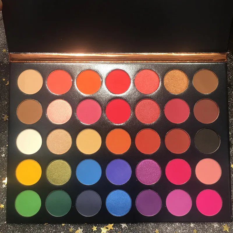 Палитра теней Beauty glazed для макияжа глазури 35 цветов тени век матовые блестящие