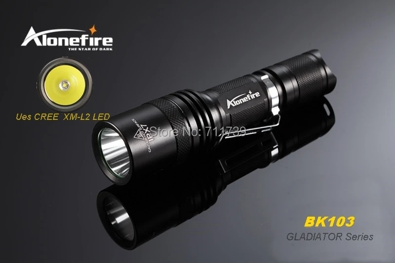 AloneFire гладиаторская серия BK103 CREE XM L2 LED 5 режимов портативный светодиодный фонарик