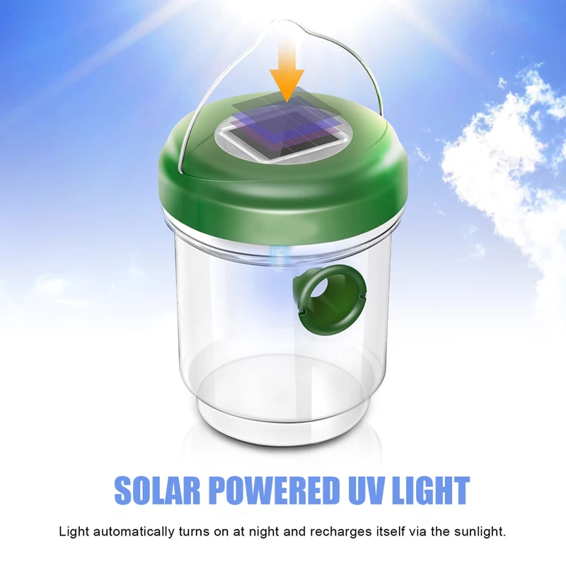 Ловушка для ОС на солнечных батареях ловушка насекомых пчел Желтая курточка