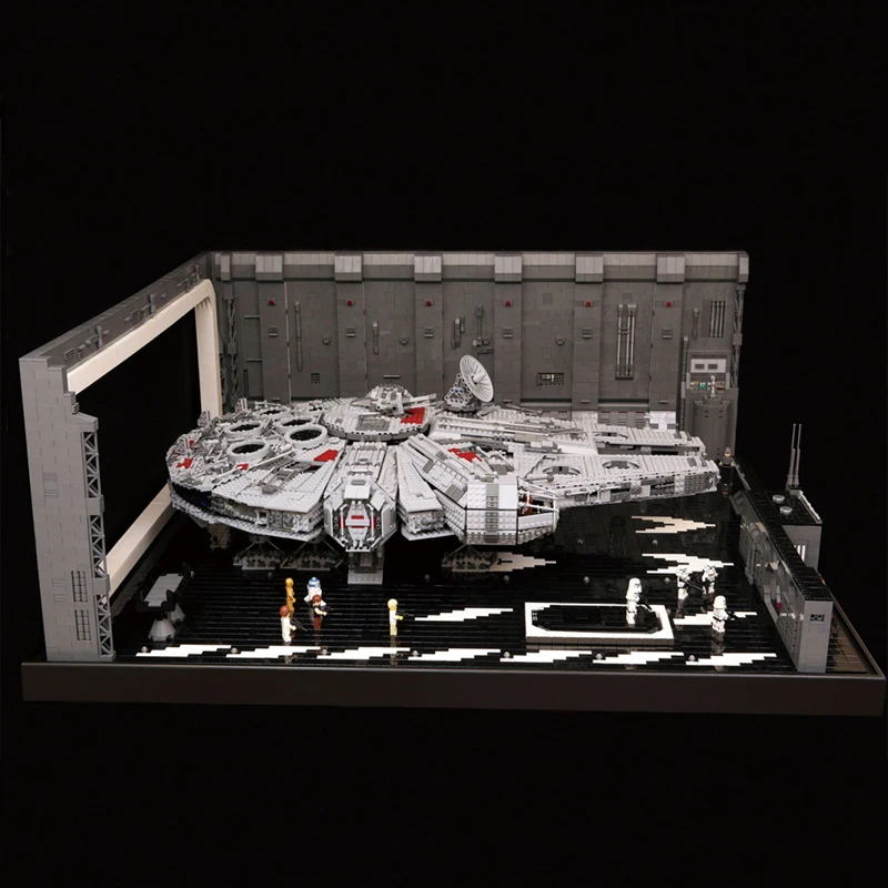 Серия Star Wars 7780 шт. светодиодный светильник MOC Millennium парковка фартук Кирпичи Строительные блоки игрушки Совместимые Наборы «Звездные войны»