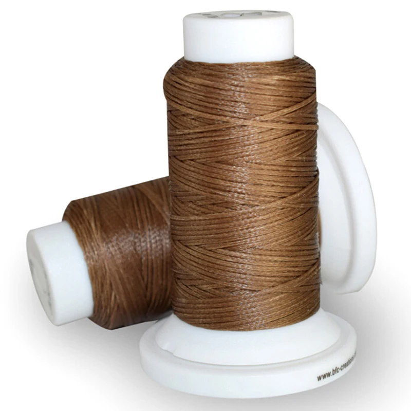 dark brown 0,8 мм 50 м DIY инструмент для рукоделия ручная вощеная нить полиэфирный шнур швейная машина прострочка для кожаного ремесла - Цвет: dark brown