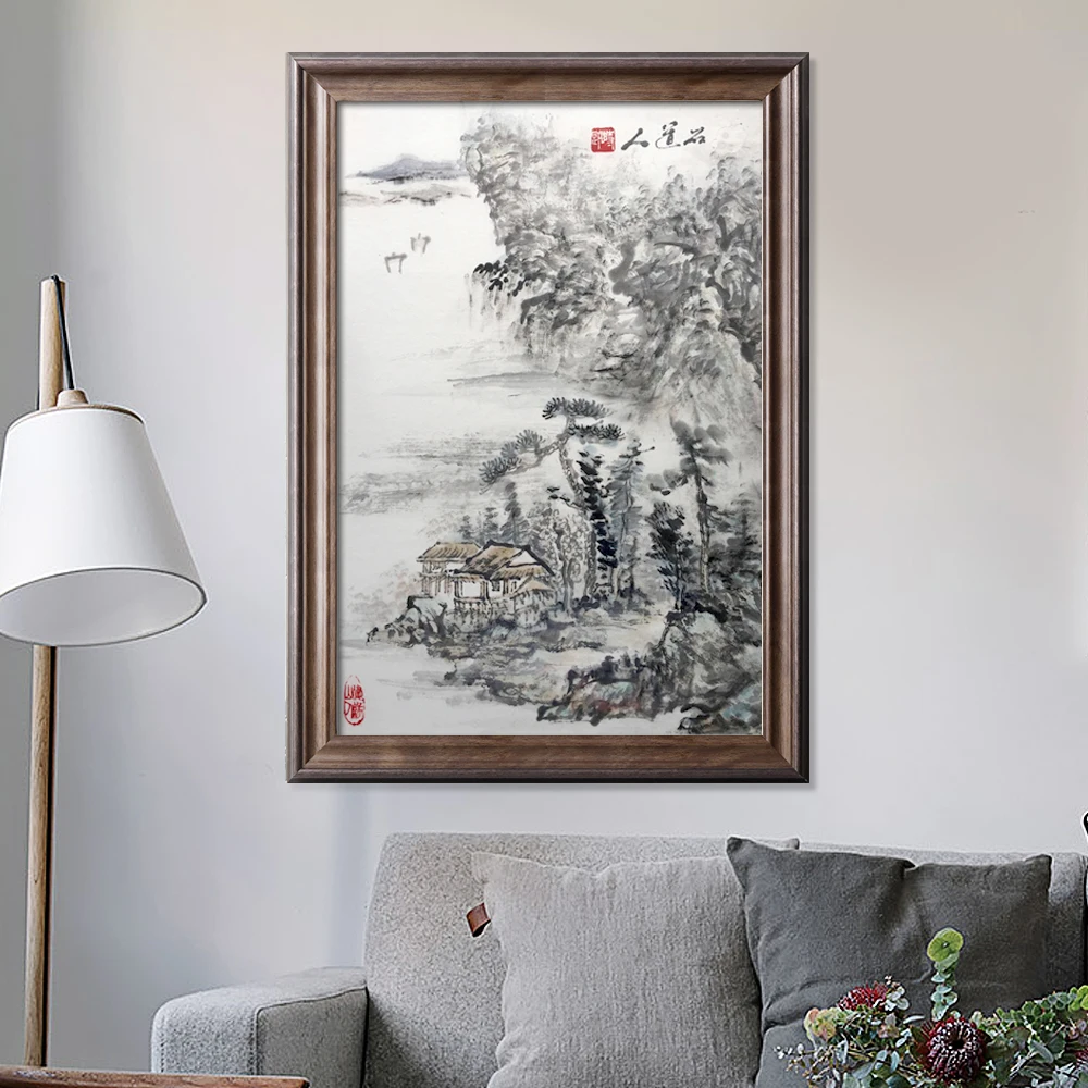 

Китайская живопись 100% ручная роспись настенное искусство для украшения дома и офиса-традиционная пейзажная живопись-ручная работа