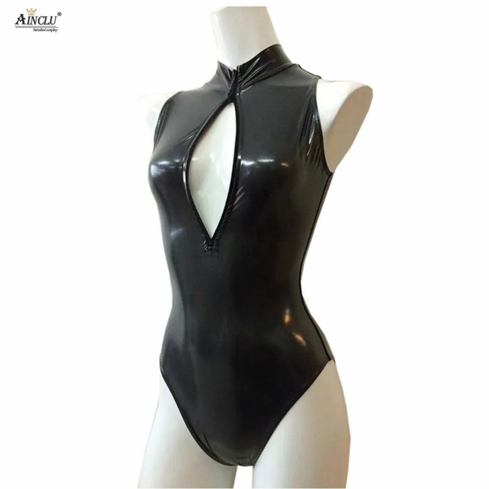 Ainclu womens performance Zentai Cosplay Anime Second Element Lovely Sister Sexy open Breast Swimsuit adults Half Tights | Тематическая