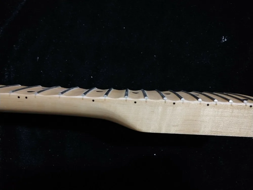 Полностью зубчатая Кленовая гриф гитары для ST style кленовый блеск | Спорт и