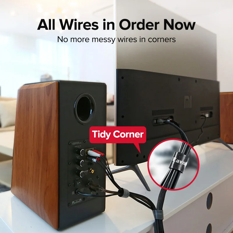 Cavor Cable Organizer Wire USB Winder Clip Earphone Holder HDMI Management For iPhone Huawei |