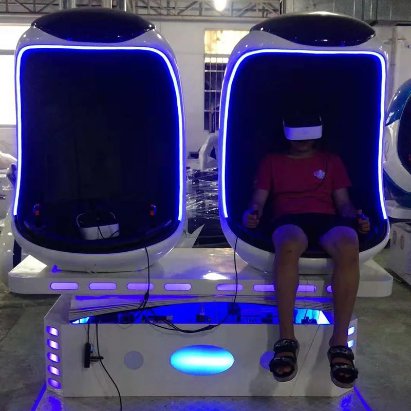 Двойные 9d яйца Vr сиденья Виртуальная реальность кино игры симулятор|Игры с