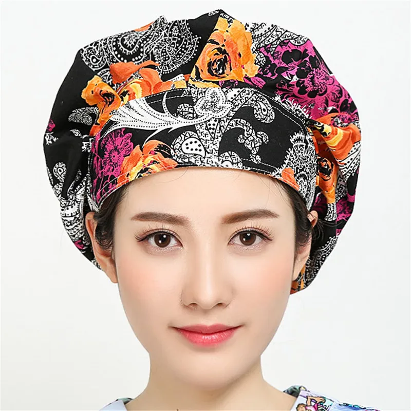 Хирургическая крышка s медицинская крышка с принтом регулируемые медицинские хирургические головные уборы Доктор Медсестры стоматолога кепки s женские головные уборы