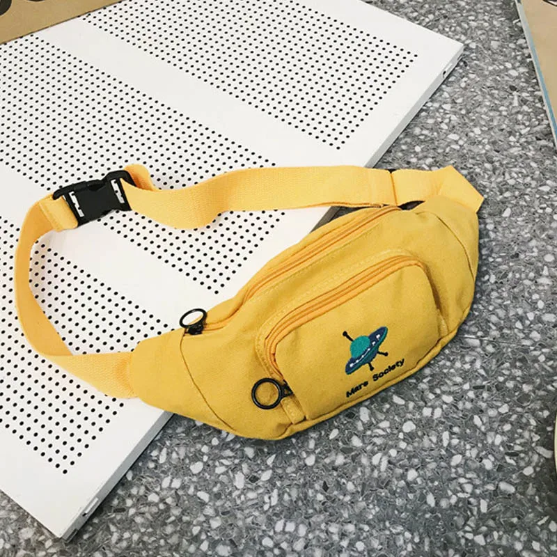 Yellow Waist Pack Новая парусиновая обувь Для женщин Поясные сумки унисекс нагрудная сумка в стиле casual дорожные сумки женские сумки через плечо сумки модная поясная сумка банан карман - Цвет: Yellow Waist Pack