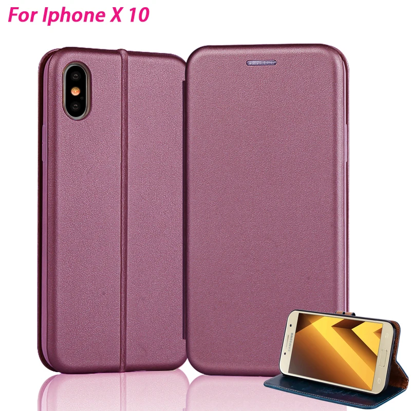 YonLinTan leather i case For apple Iphone x 10 iphonex 5.8&quot Flip phone back coque luxury cover wallet book Card Magnetic cases |