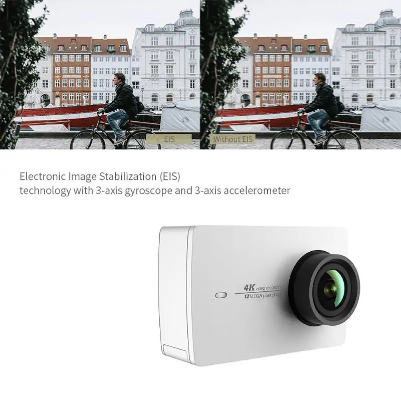 Xiaomi YI 4K Экшн-камера Ambarella A9SE75 спортивная водонепроницаемая камера ARM 12MP CMOS 2.19in стабилизация изображения Wifi умная Спортивная камера