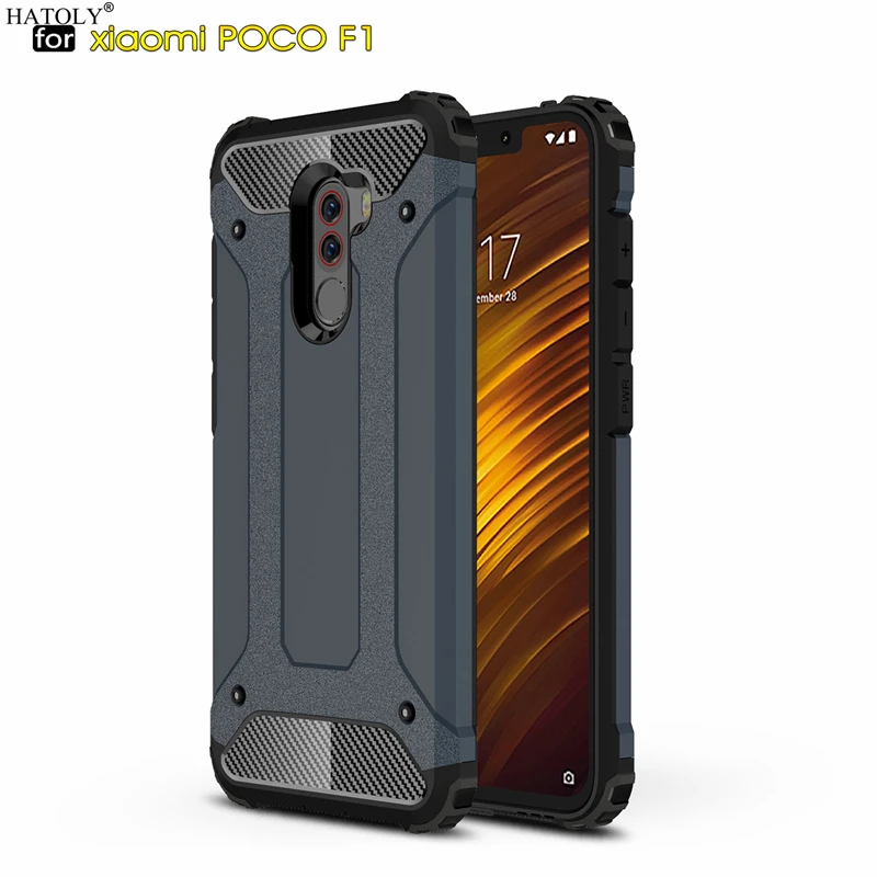 Чехол для Xiaomi Pocophone F1 чехол Mi Little тяжелый армированный тонкий жесткий резиновый