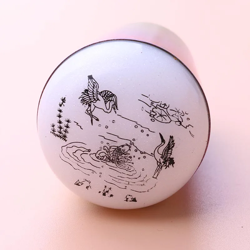 1 шт. штамп для дизайна ногтей с металлической ручкой|Шаблоны ногтей| |