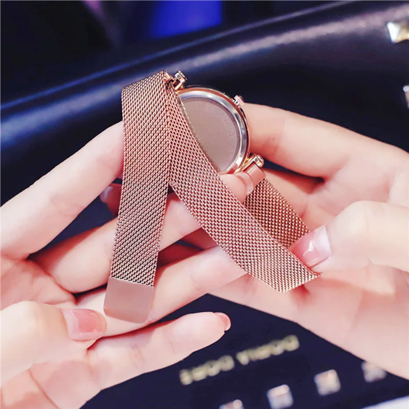 2019 роскошные часы из розового золота женские модные бриллиантовые дамские