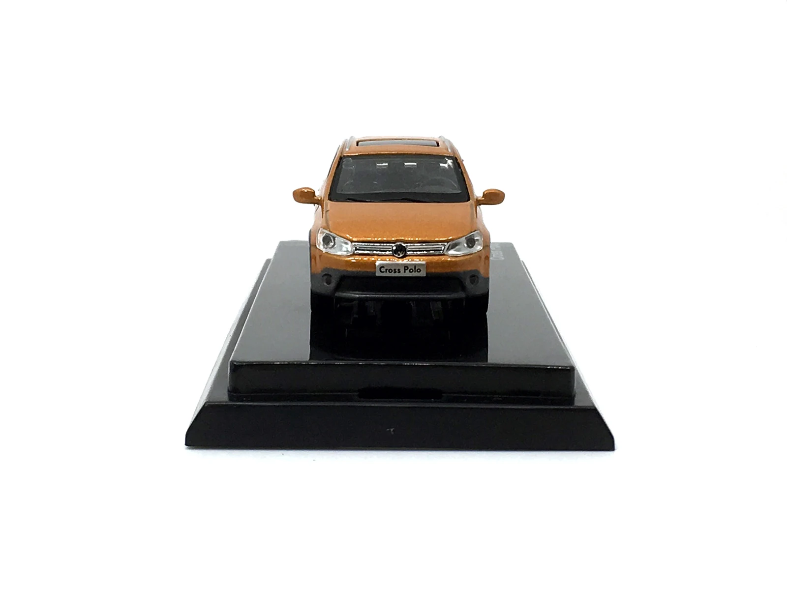 Модель Paudi 1: 64 1/64 Volkswagen New Cross Polo 2012 оранжевый литой под давлением игрушечный автомобиль авторизованный детские игрушки