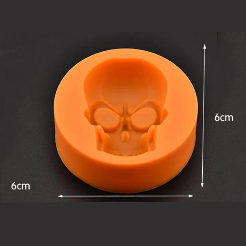 Силиконовая 3D форма в виде черепа для Хэллоуина шариков льда пудинга шоколада