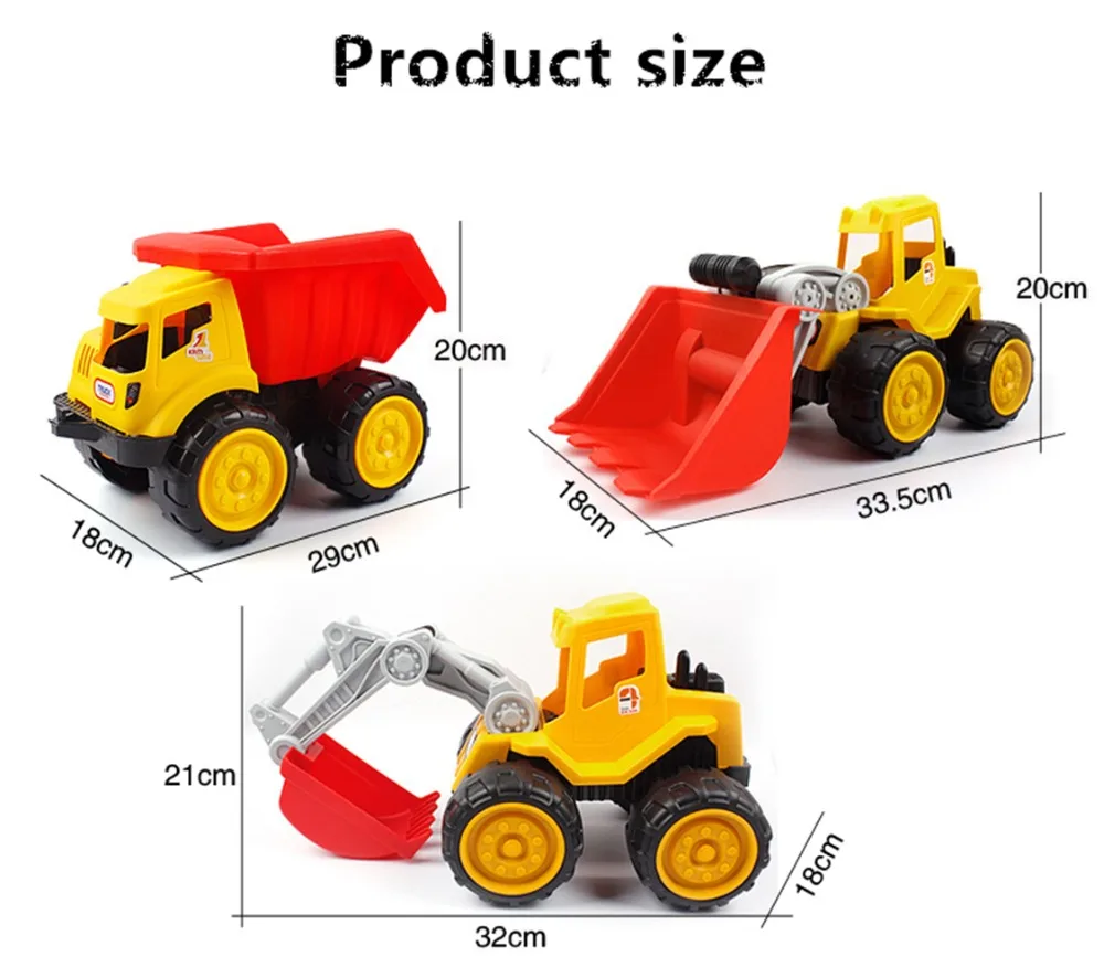 Бульдозер автомобиль самосвал экскаватор детская пляжная игрушка песочные