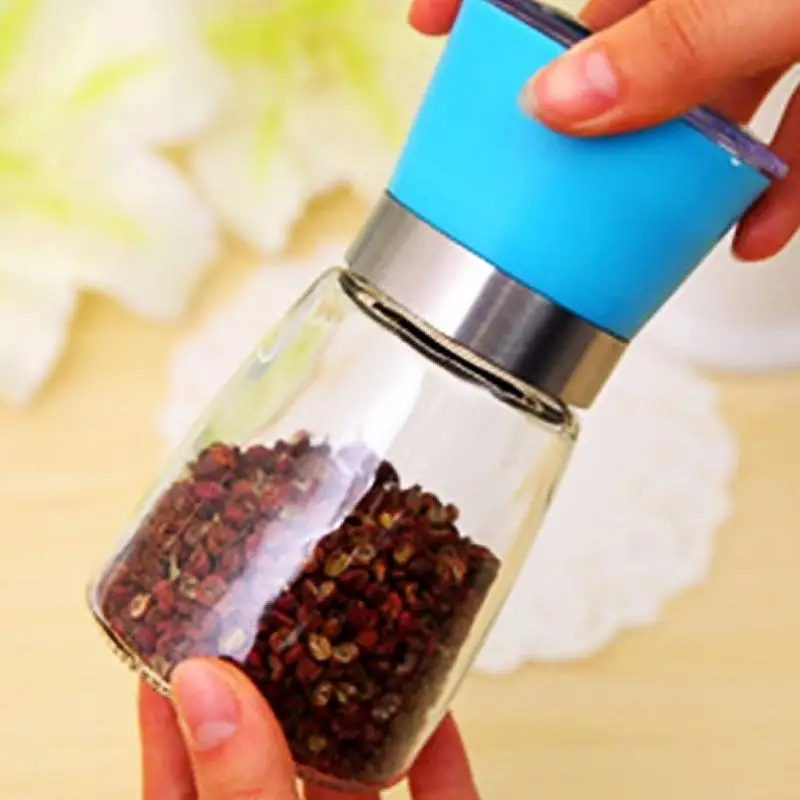 13.5*6.5 см Стекло бутылка ручной перец Шлифовальные станки круглые бутылки