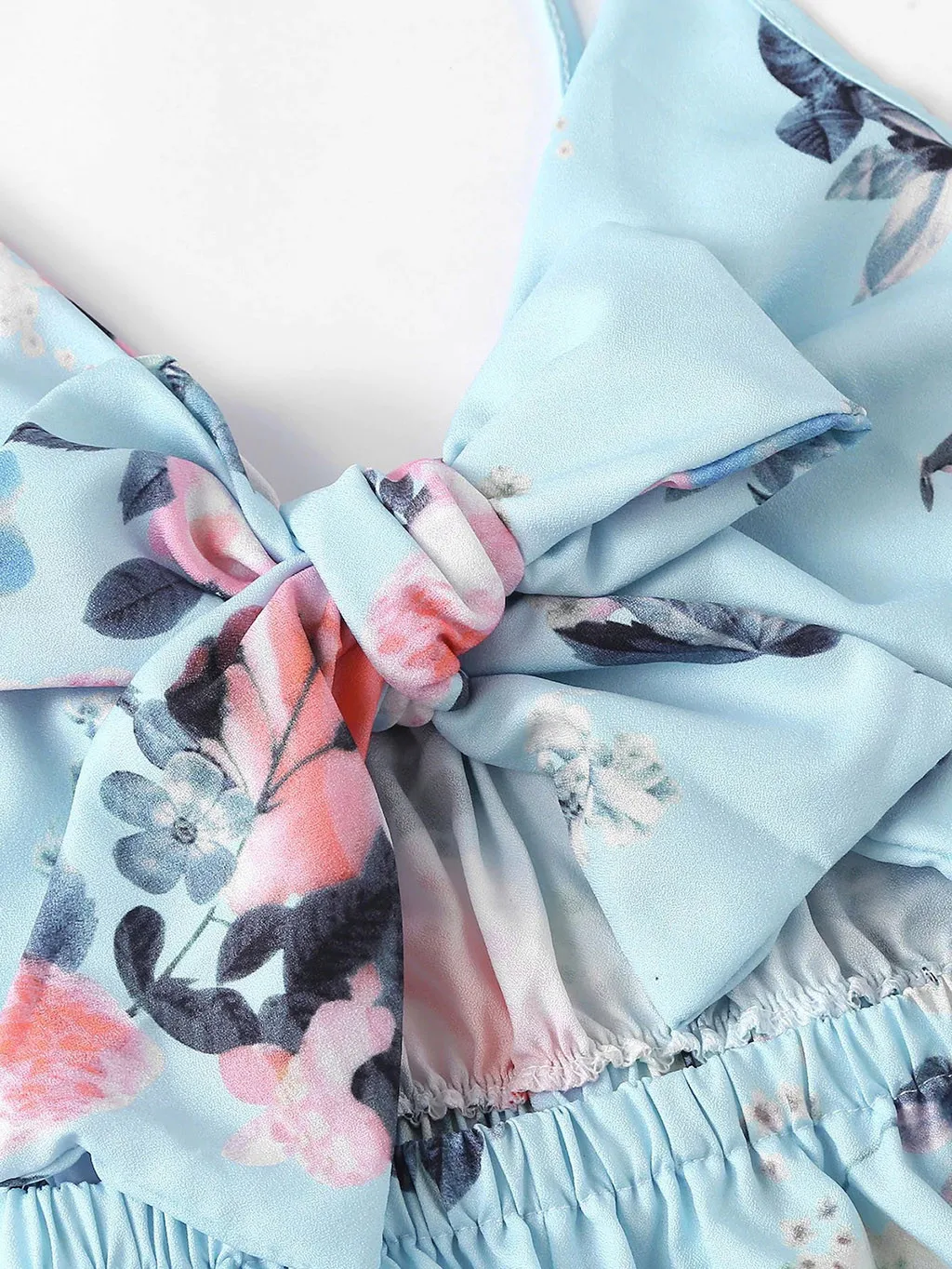 Комбинезон женский летний без рукавов с V-образным вырезом и цветочным принтом |